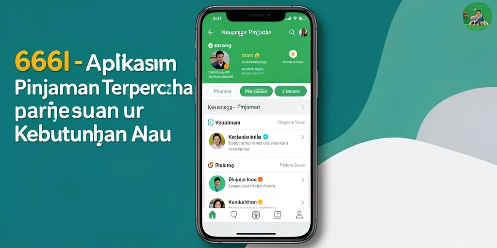 Tampilan antarmuka aplikasi 666I yang user-friendly untuk pinjaman.