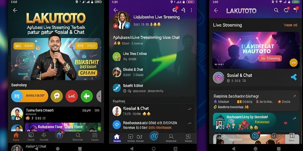 Antarmuka Live Streaming LAKUTOTO yang menarik dan interaktif.