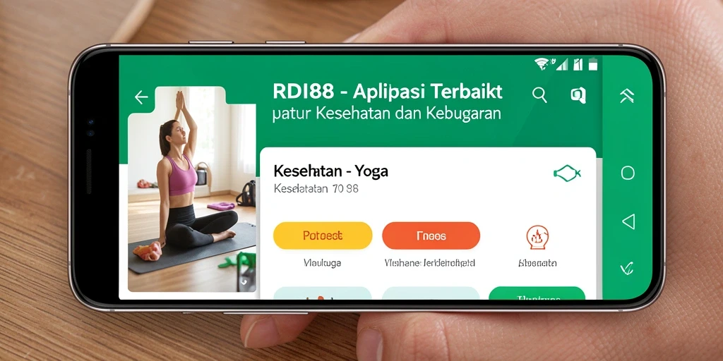 Antarmuka RDI88 yang menarik dan mudah digunakan untuk latihan yoga.