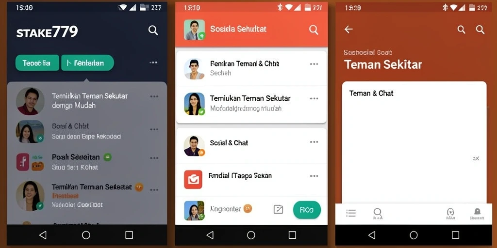 Tampilan antarmuka pengguna STAKE779 yang ramah dan menarik.