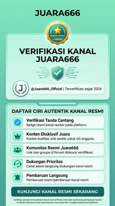 Tampilan kanal resmi juara666